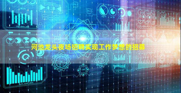 河池龙头夜场招聘实现工作梦想的招募